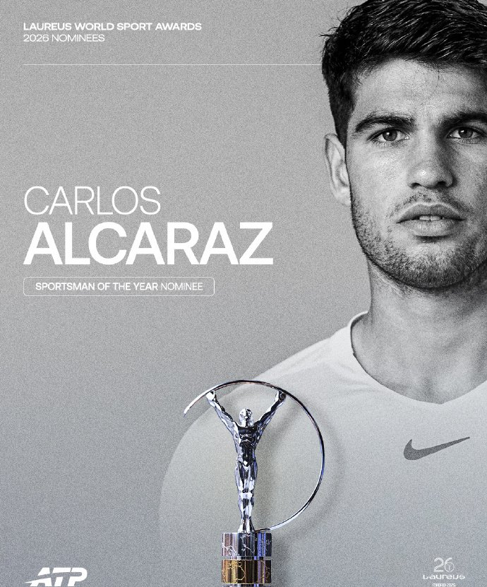 必一体育-2026劳伦斯奖提名发布，网坛五人上榜！|辛纳|阿尔卡拉斯|卡洛斯·阿尔卡拉斯|姚明|刘翔_新浪体育_新浪新闻